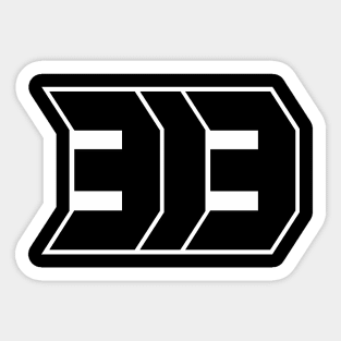 313 Detroit Sticker